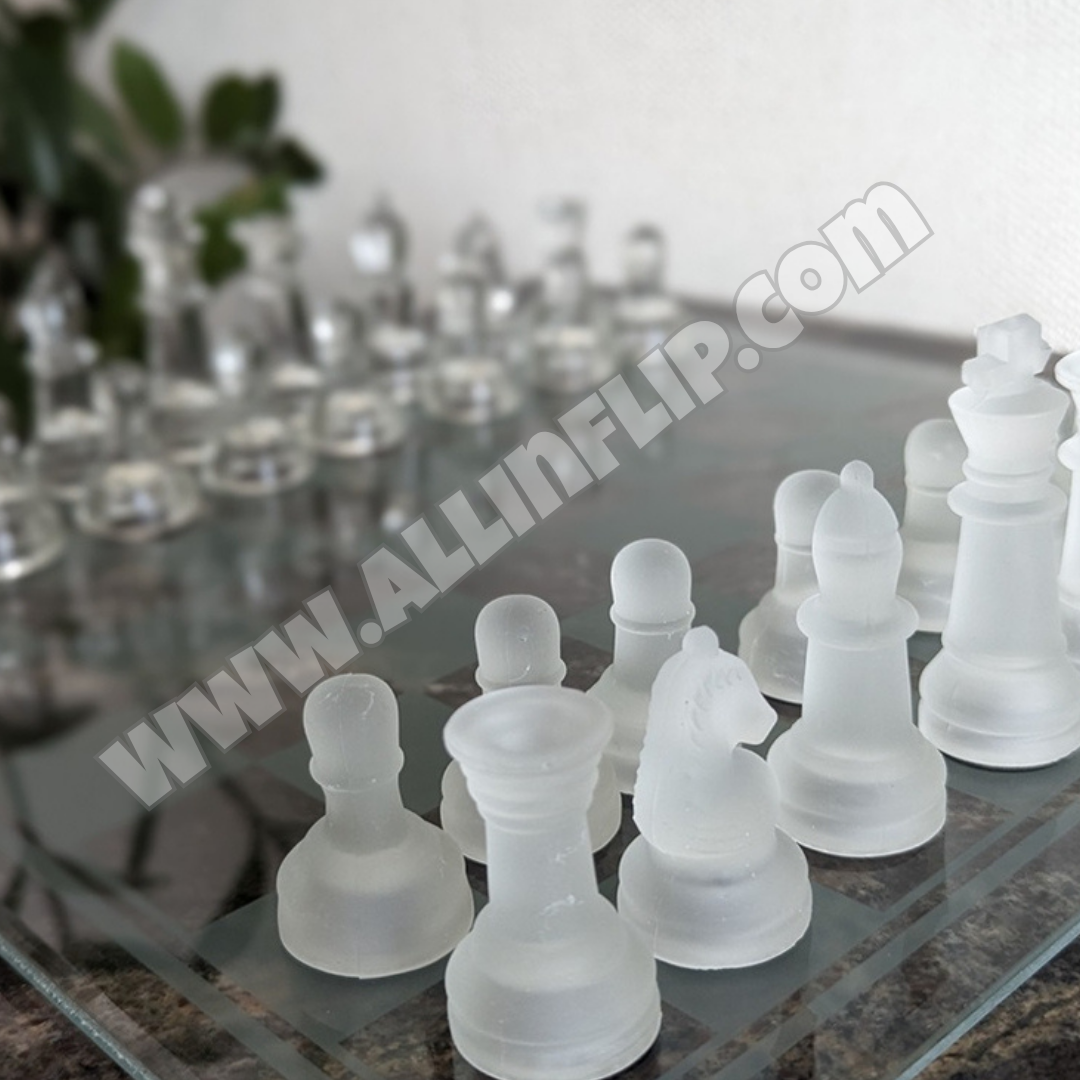 Deluxe Glass Chess Set