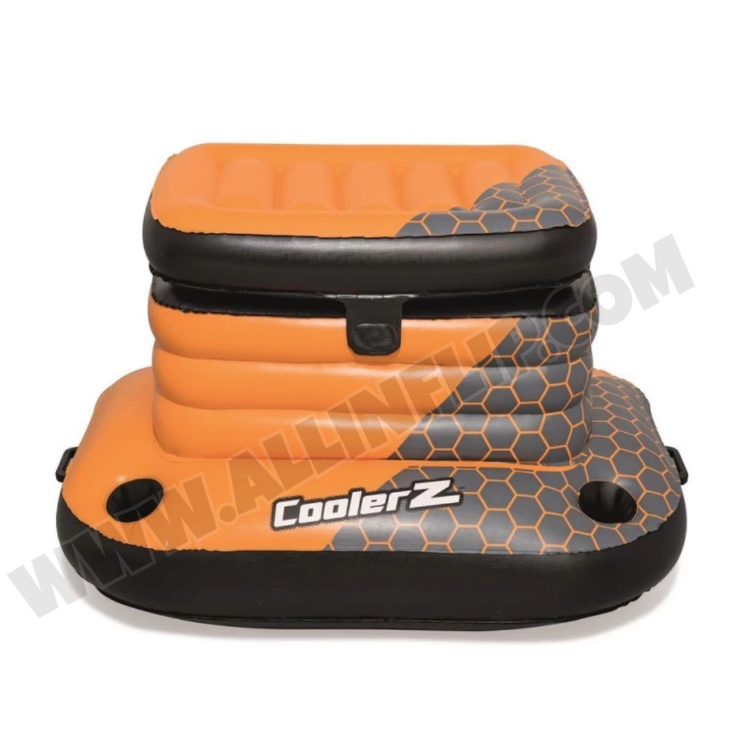 Inflatable Cooler with 49L Ice Chest and Cup Holders