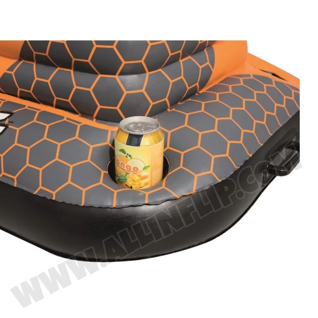 Inflatable Cooler with 49L Ice Chest and Cup Holders