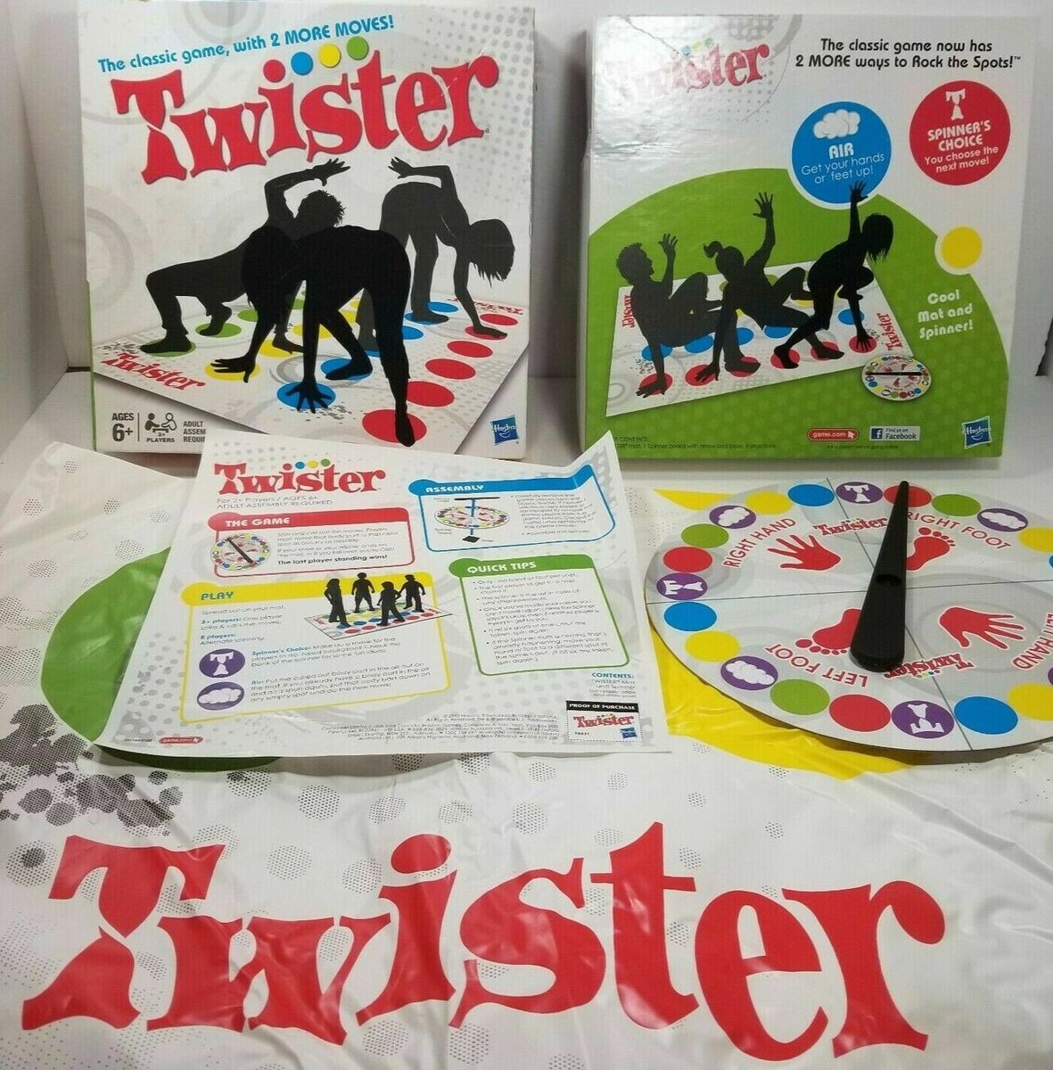 Twister The Classic Game with 2 More Moves!