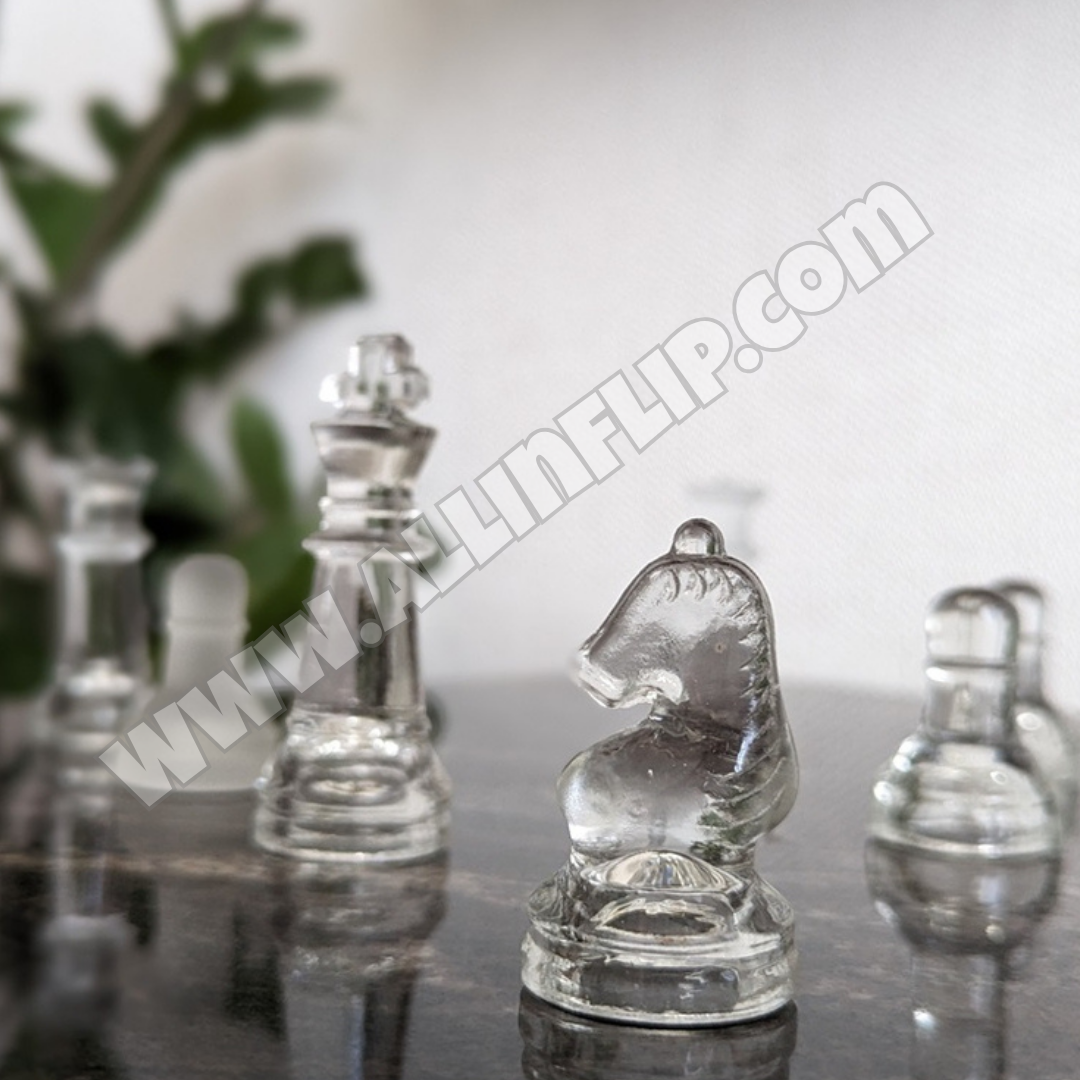 Deluxe Glass Chess Set