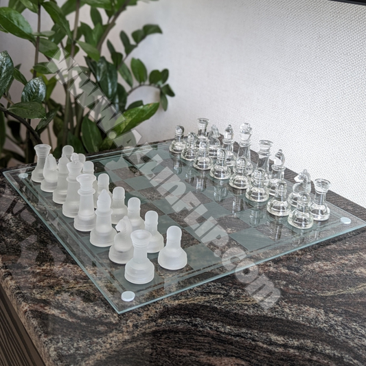 Deluxe Glass Chess Set