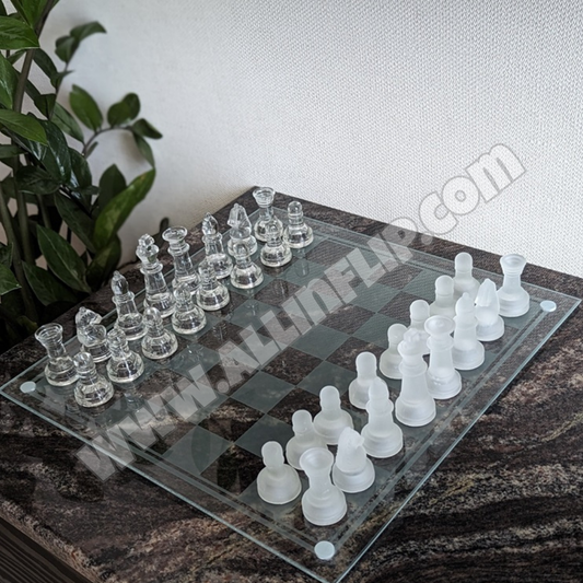 Deluxe Glass Chess Set
