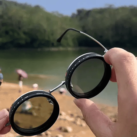 Adjustable Dimming Sunglasses – 9 Levels Tint Control – AllInFlip
